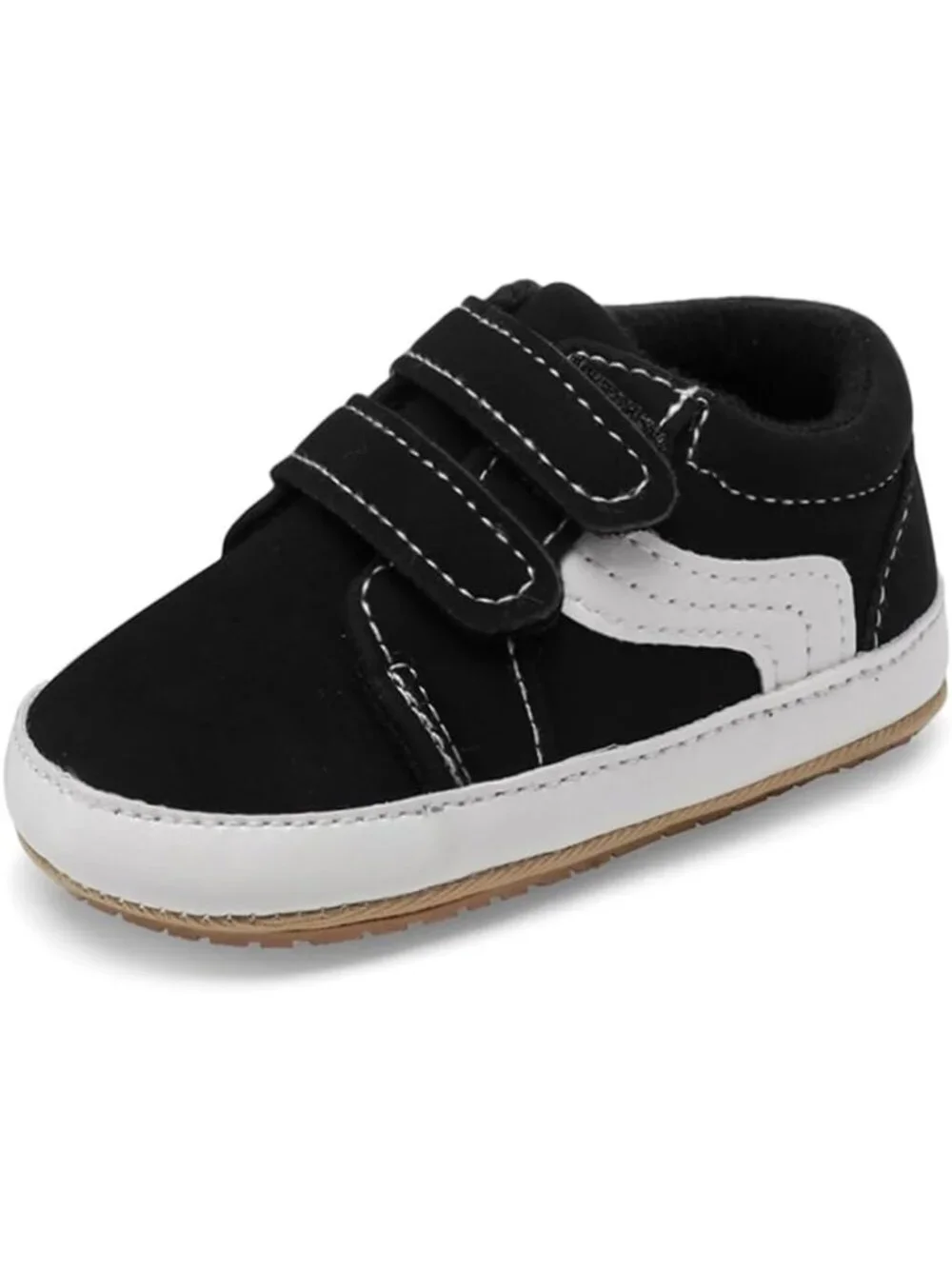Unisex Baby Canvas First Walkers Shoes - Non-Slip Soft Sole Crib Sneakers